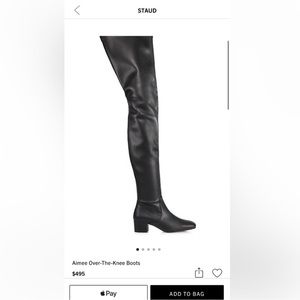 worn 1x STAUD over the knee boots